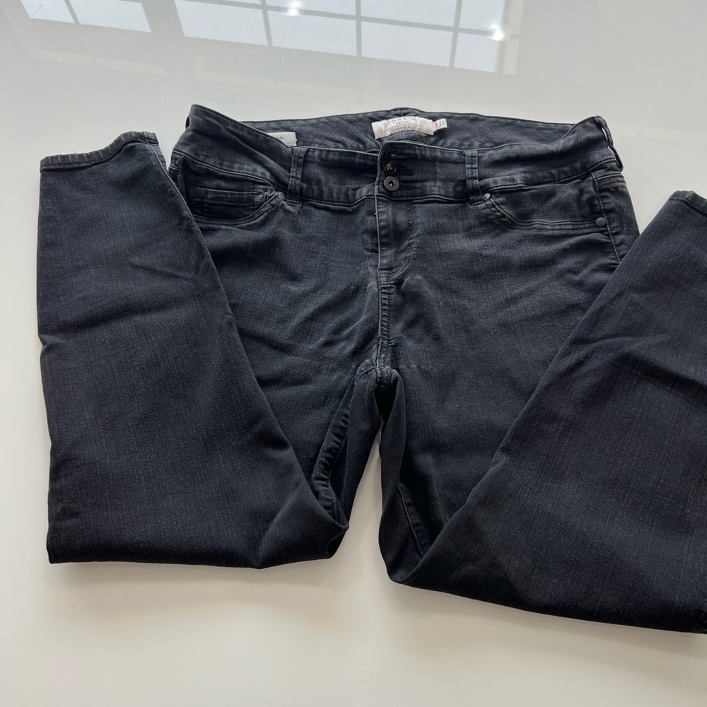 Distressed Black Torrid Jegging